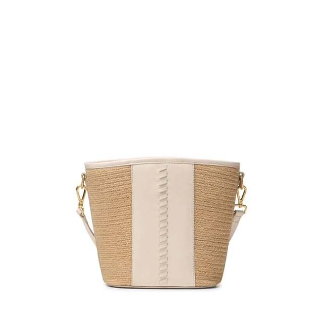 Clarks Clarks Women's Summery Mini Cream Leather Shoulder Bag, Cross Body Bag, Drawstring Bag in White - 2