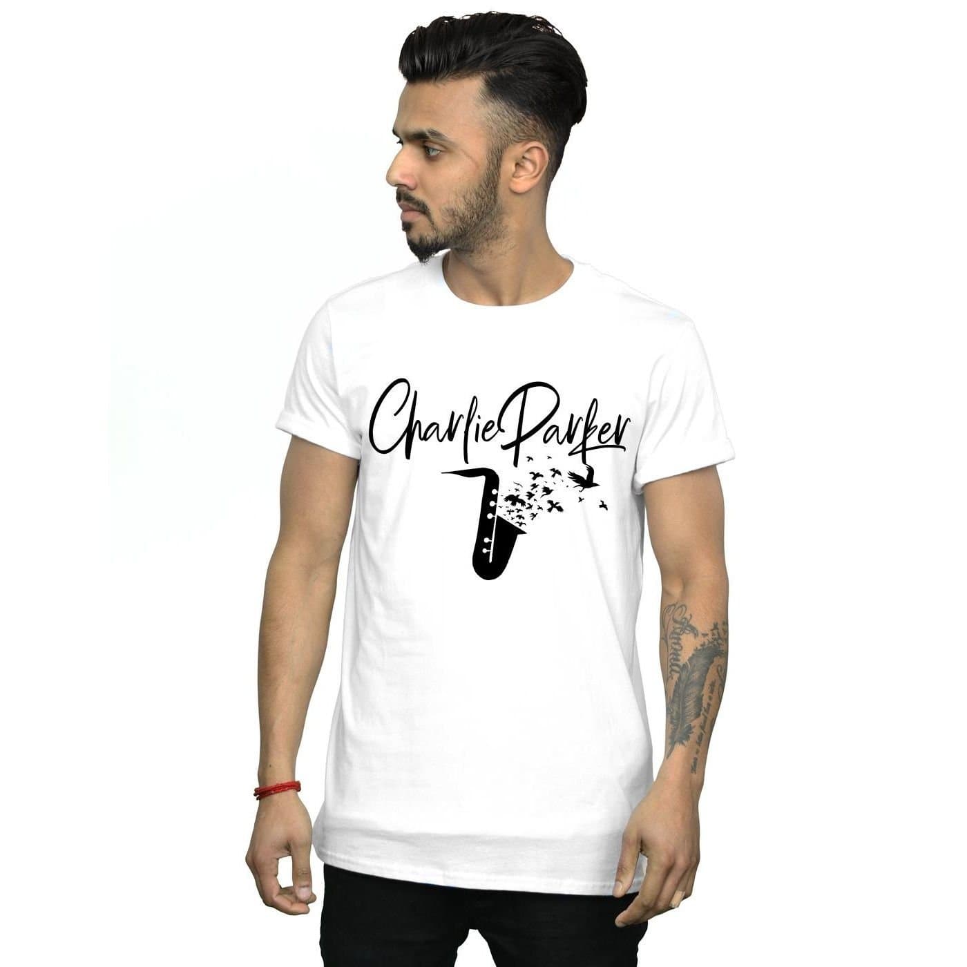 Charlie Parker Charlie Parker Men's Bird Sounds T-Shirt in White