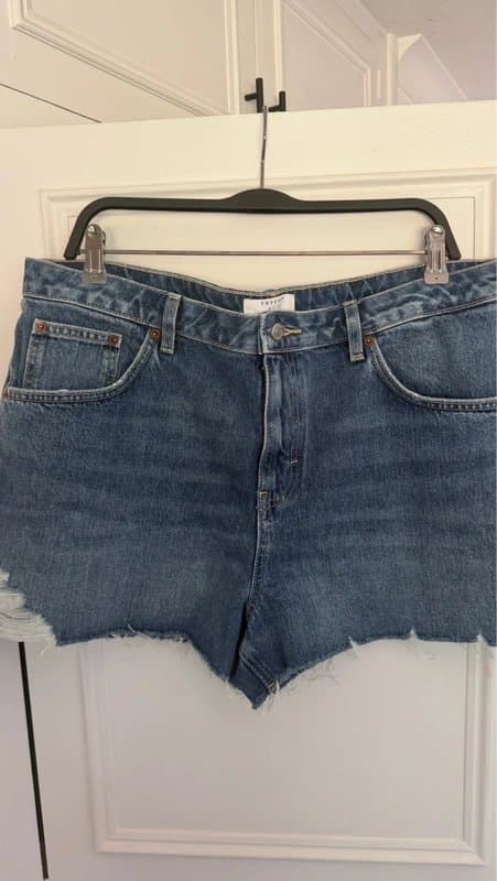 Topshop topshop blue denim shorts