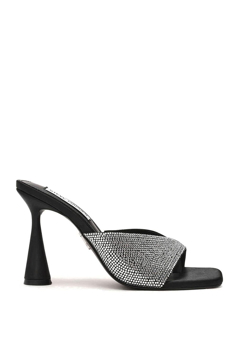 Steve Madden STEVE MADDEN Women's 'Herah Heel Black' Fabric Heels in Black