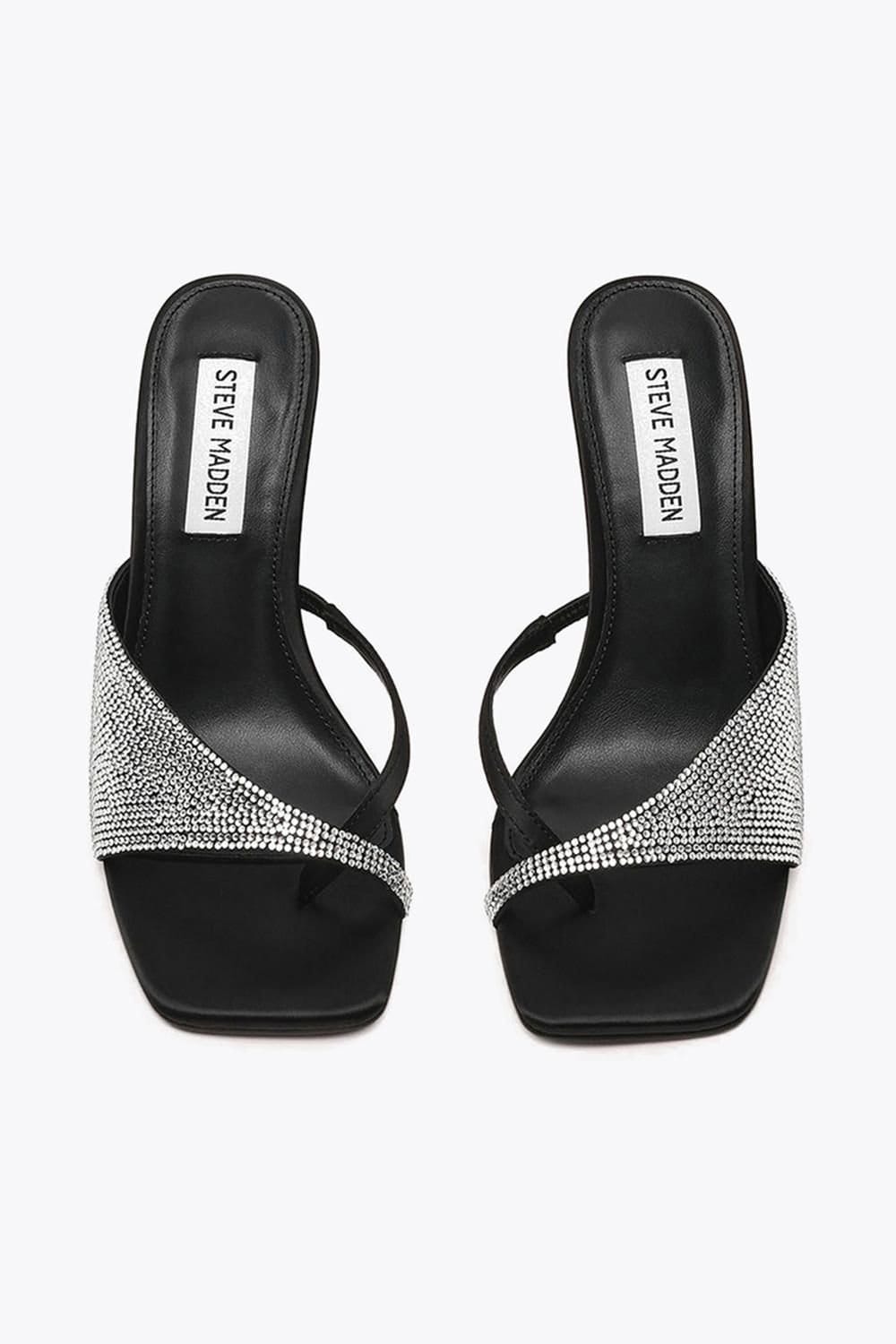 Steve Madden STEVE MADDEN Women's 'Herah Heel Black' Fabric Heels in Black - 4