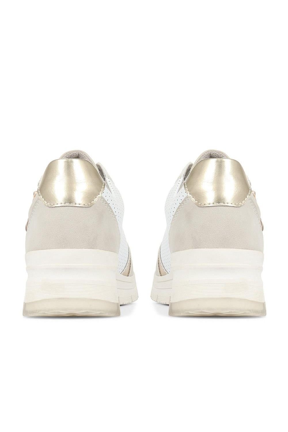 Bellissimo Bellissimo Women's Wedge Trainers in Beige - 3