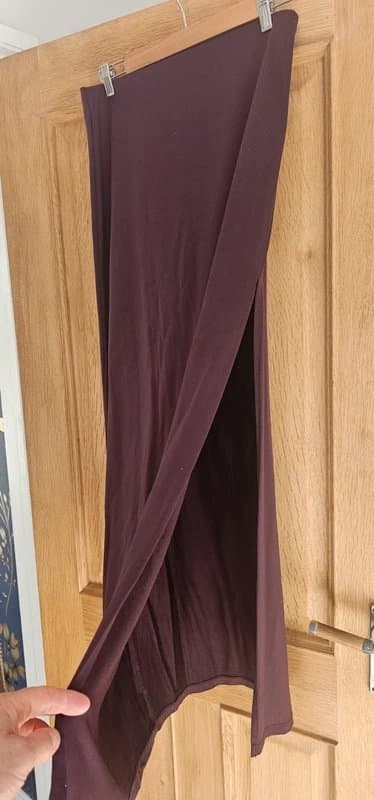 Bershka Straight jersey satin skirt