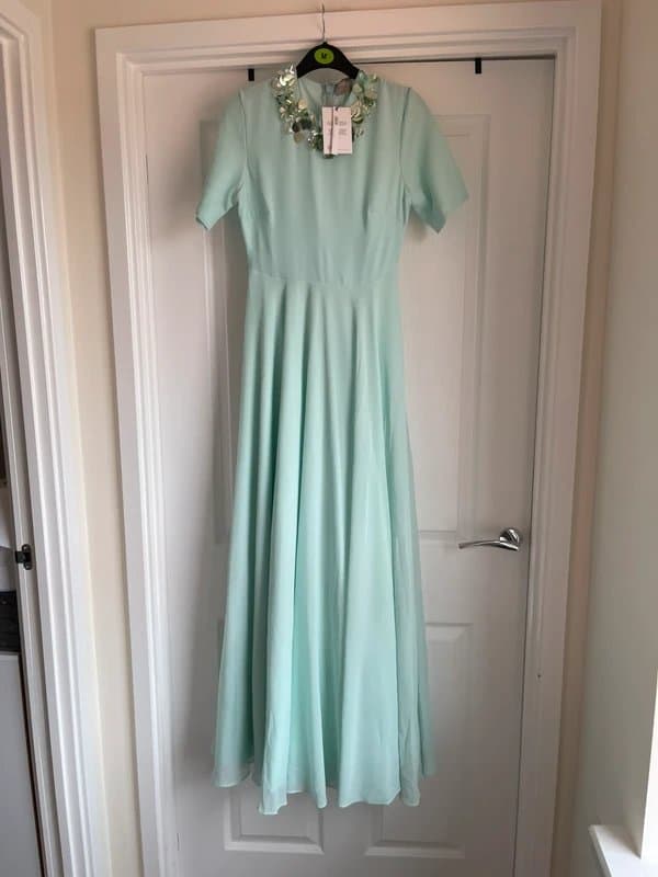 ASOS BNWT maxi embroidered dress size 8