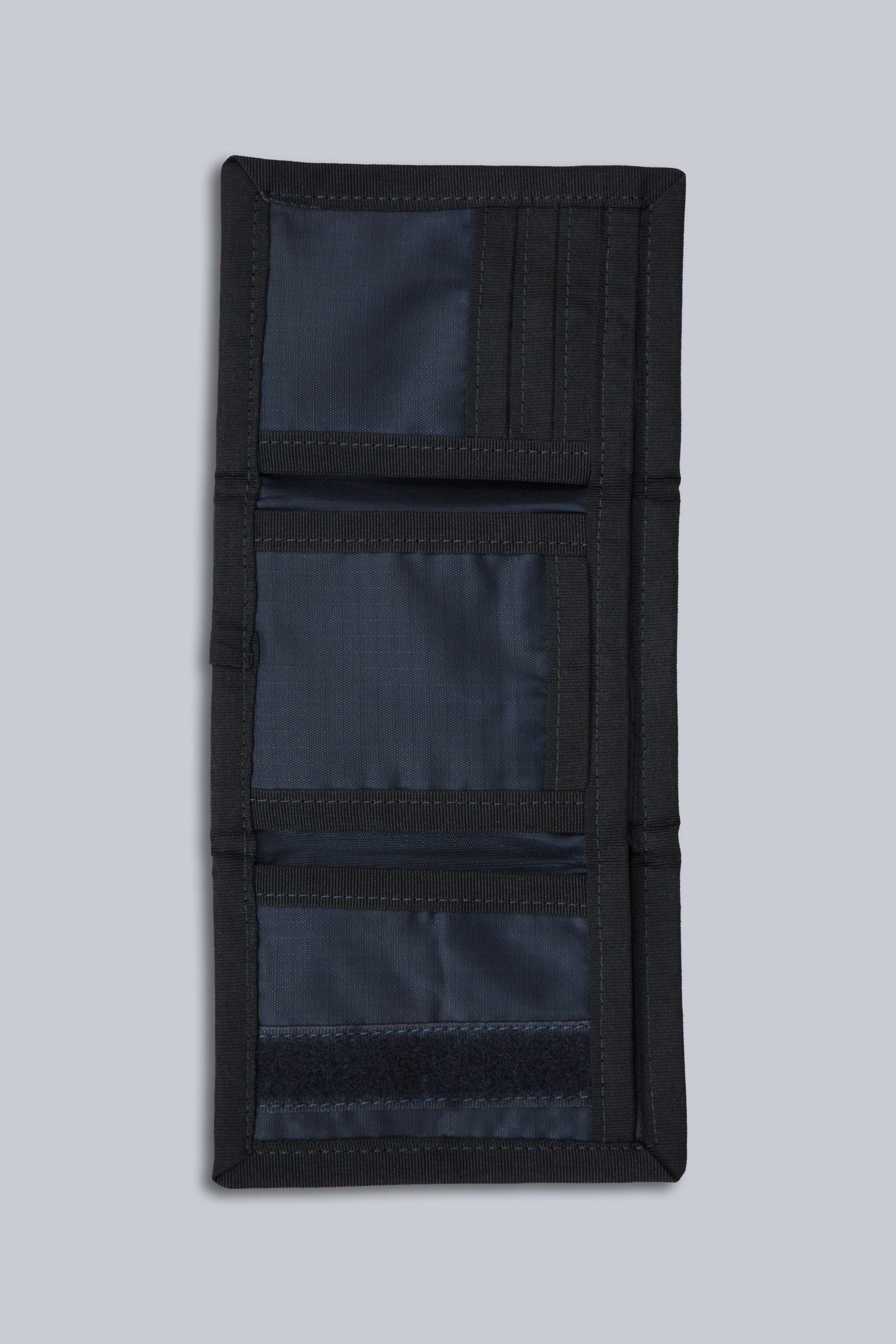 Animal Animal Men's Compact Lightweight Durable with Coin Pocket Trifold Travel Wallet in Navy - 4