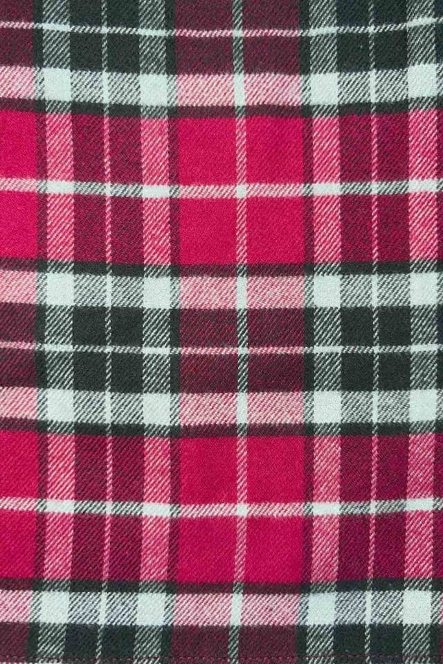 British Boxers British Boxers Men's "Gaia" Tartan Brushed Cotton Sleep Shorts in Burgundy - 3