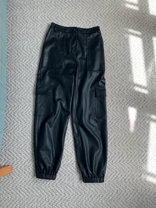 Topshop Faux leather trousers