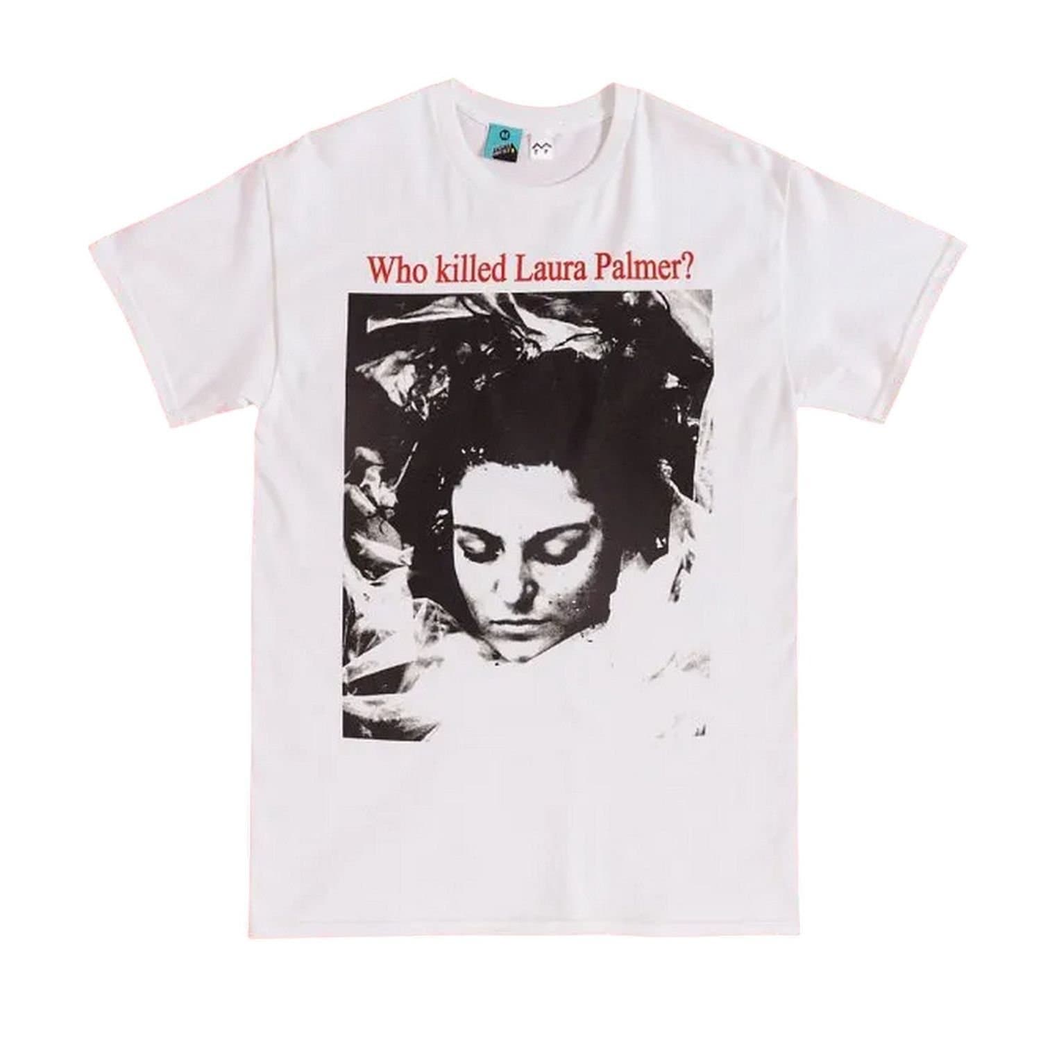 Twin Peaks Twin Peaks Men's Who Killed Laura Palmer? Back Print T-Shirt in White