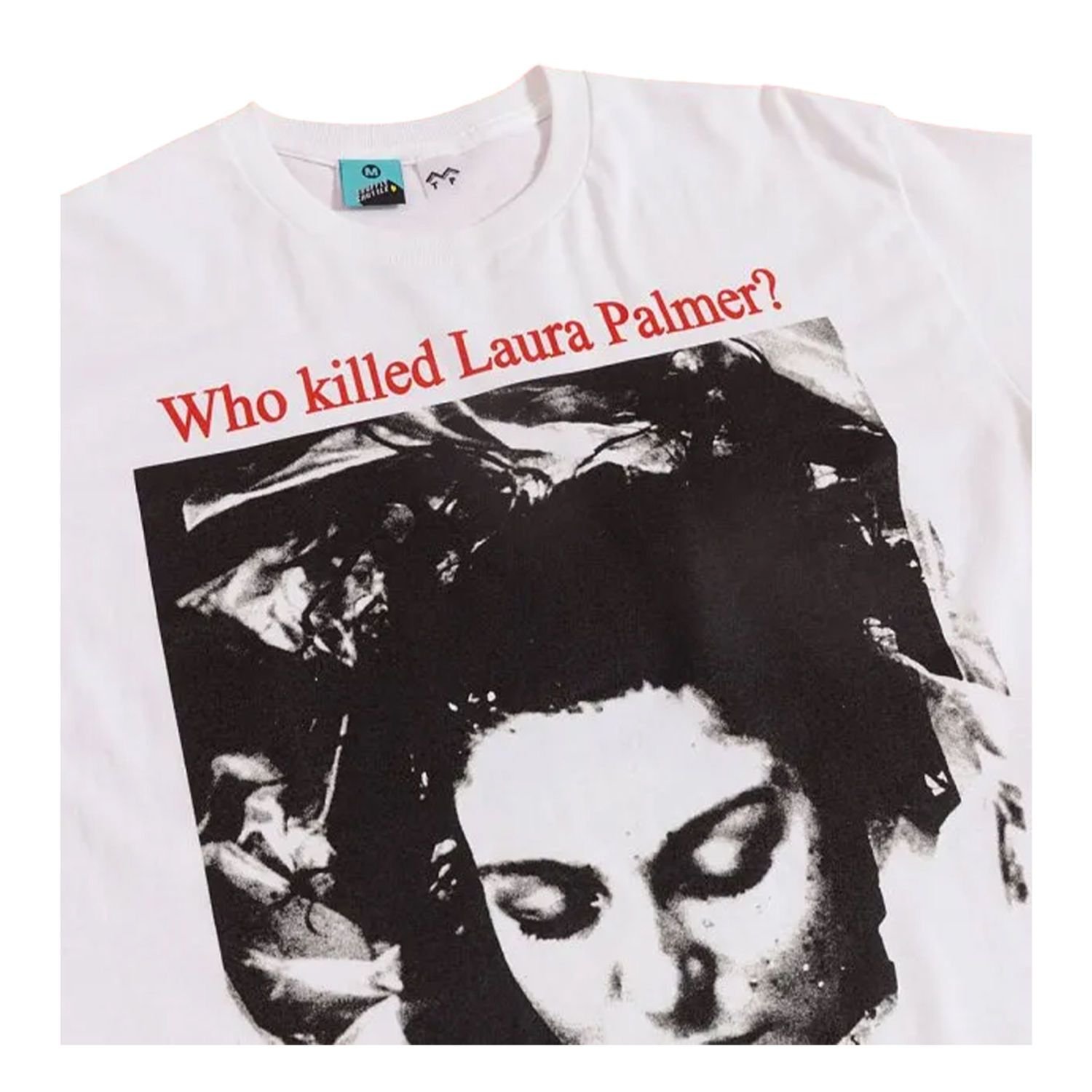Twin Peaks Twin Peaks Men's Who Killed Laura Palmer? Back Print T-Shirt in White - 3