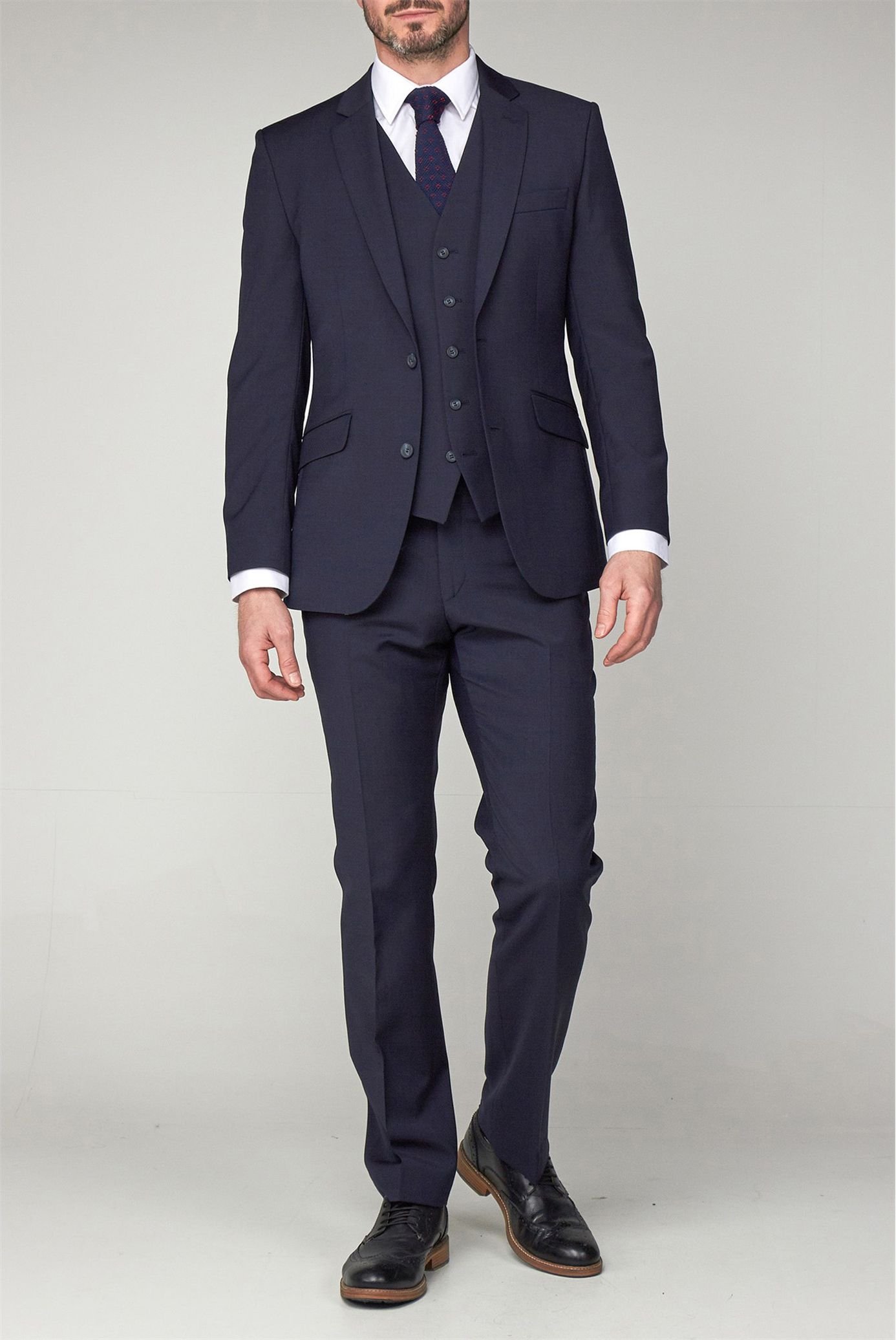 Scott Scott Men's Waistcoat in Navy - 2