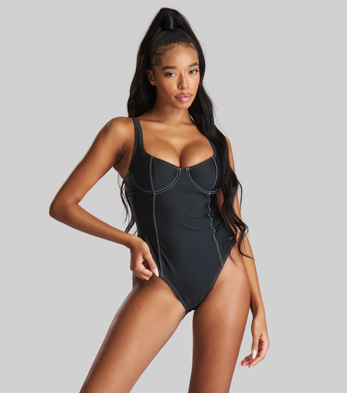 South Beach South Beach Black Contrast Swimsuit