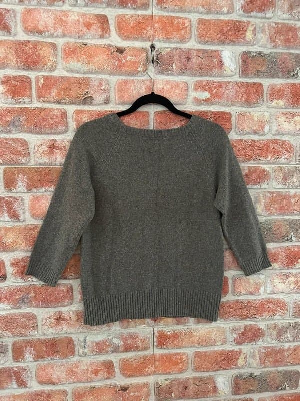 M&Co Grey Wool Embroidered Jumper