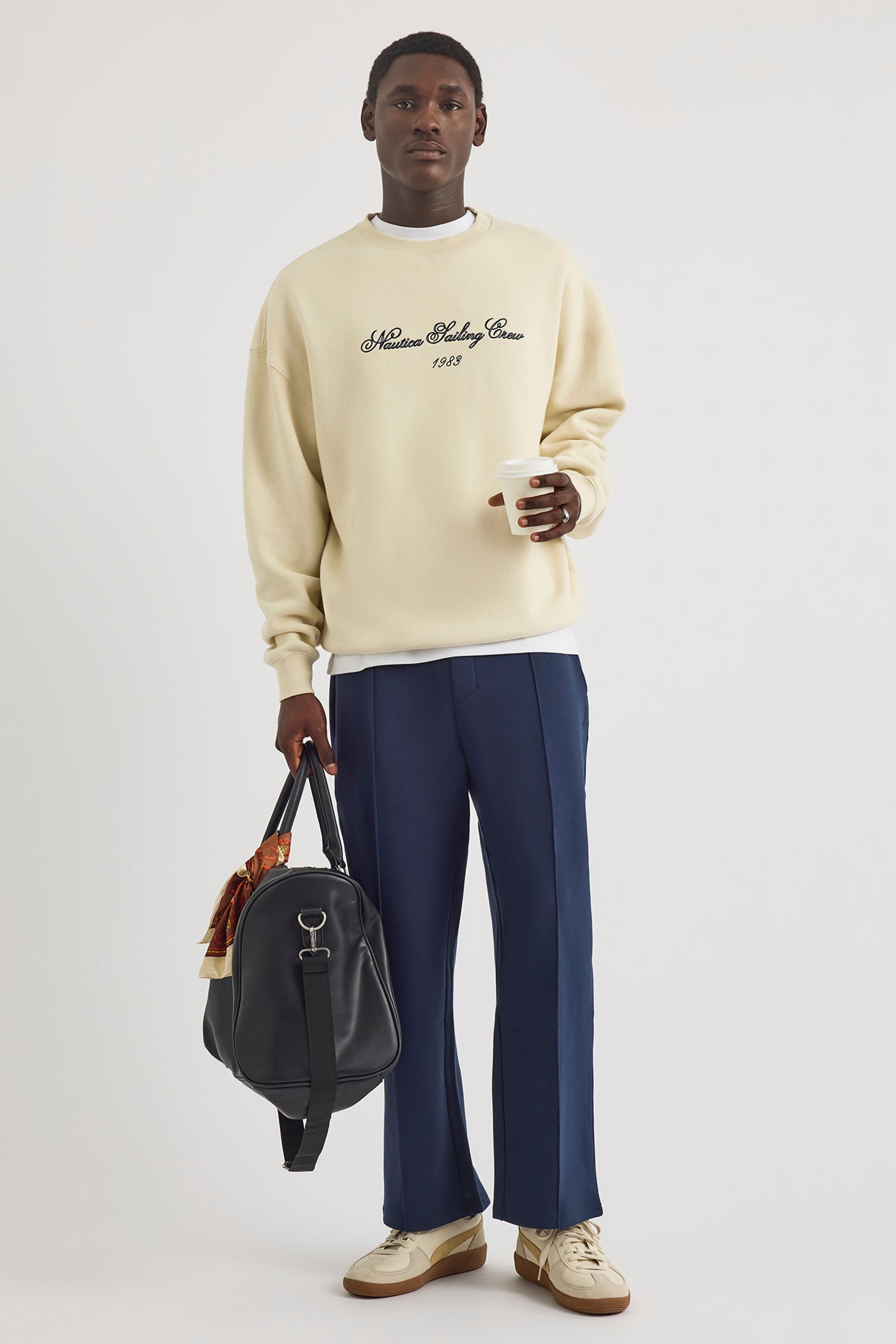 Nautica Nautica Men's Jenson Sweatshirt in Ivory - 4