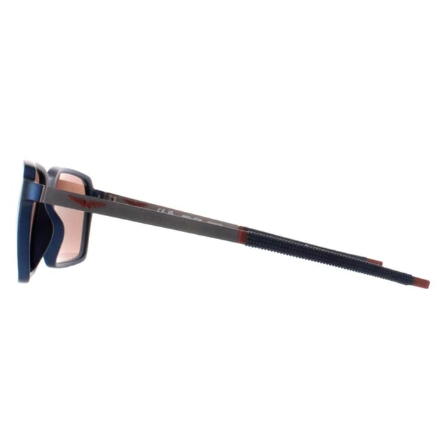 Police Police Men's Square Semi Matte Ruthenium Blue Brown Mirror Bronze SPLL16 Solstice 5 - 3