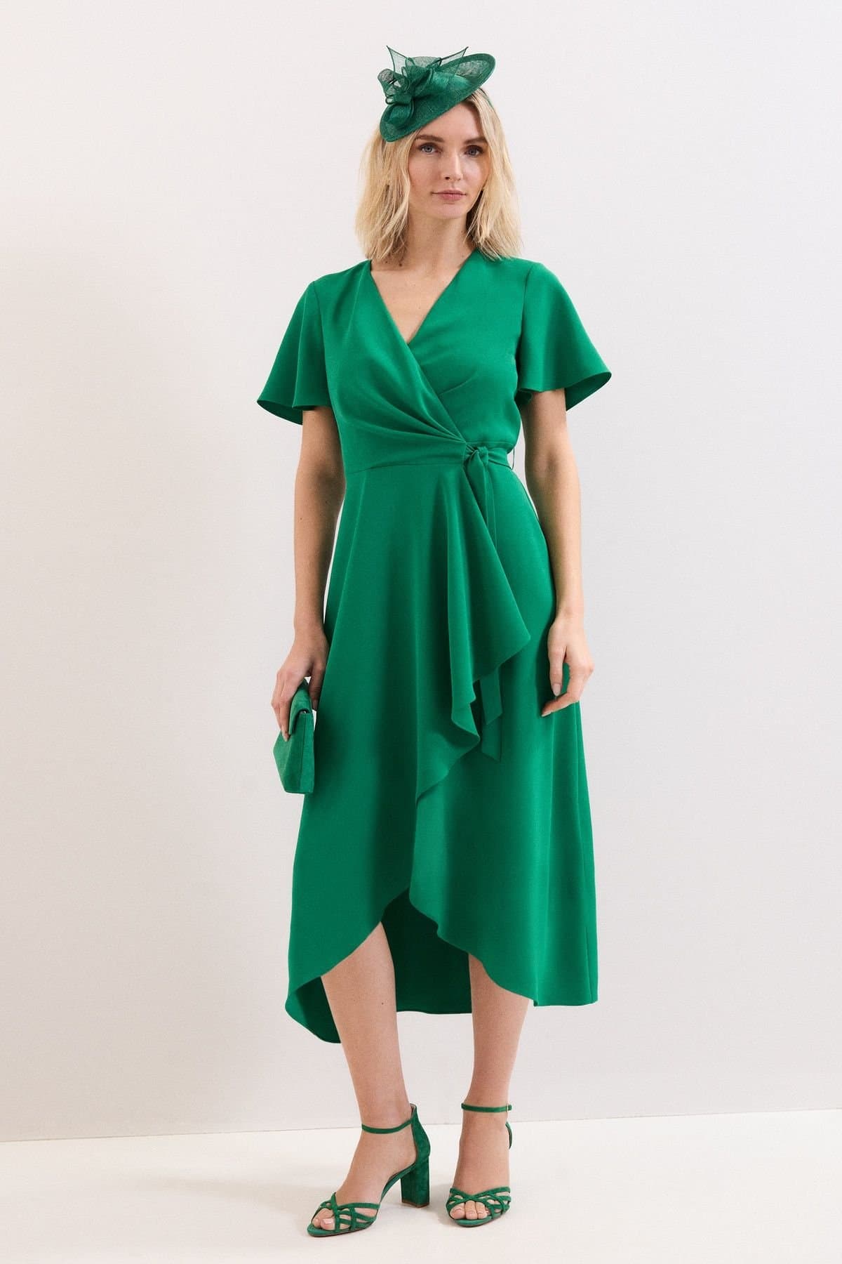 Phase Eight Phase Eight Women's Julissa Wrap Dress in Emerald