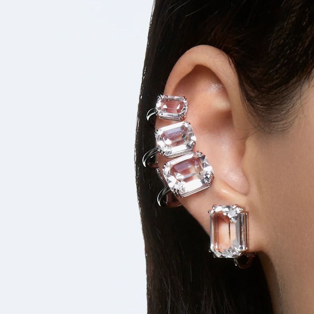 Swarovski Swarovski Women's Mesmera Crystal Clip-On Stud Earring 5600860 in Silver - 2