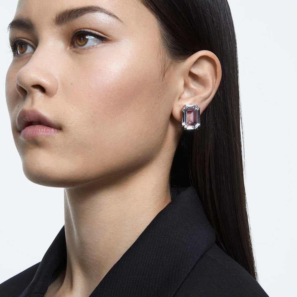 Swarovski Swarovski Women's Mesmera Crystal Clip-On Stud Earring 5600860 in Silver - 4