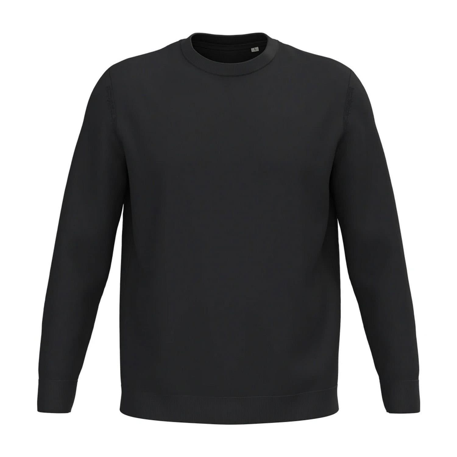 Spasso Spasso Men's Round Neck Jumper in Black