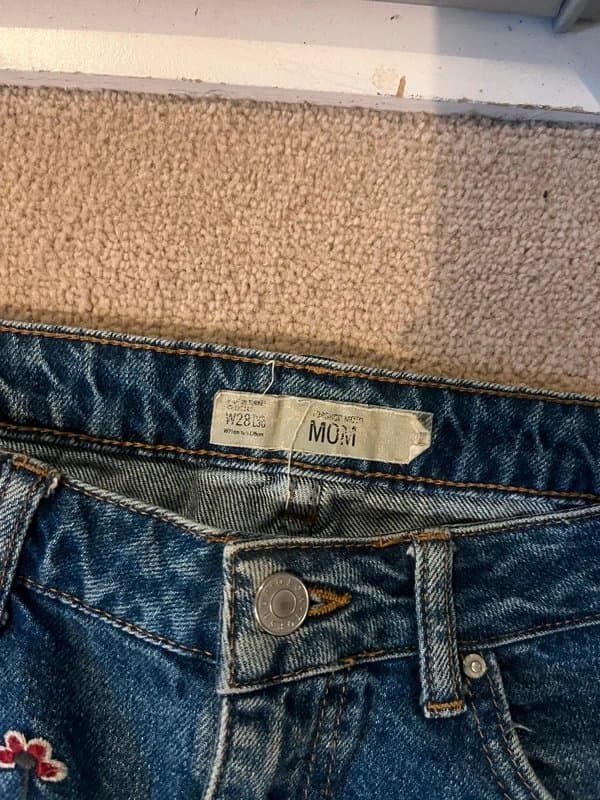 Topshop Topshop embroidered jeans