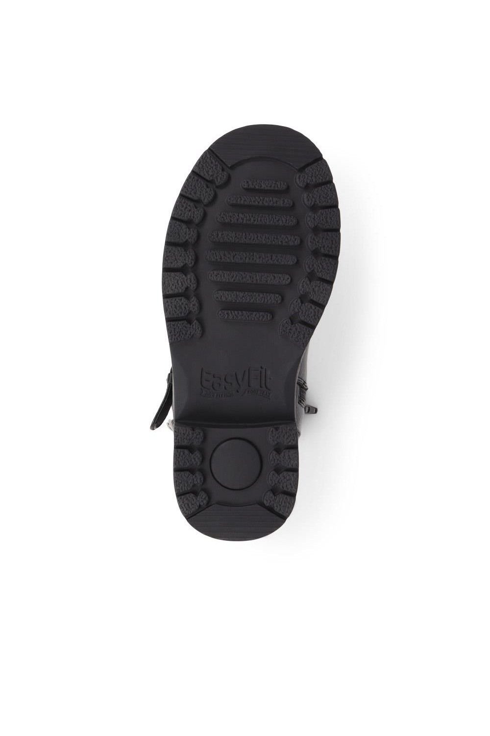 Easyfit Easyfit Women's Extra-Wide Fit Buckle Biker Boots in Black - 4