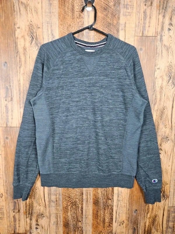 Champion Grey Marl Crewneck Sweatshirt - Men's Athletic Top
