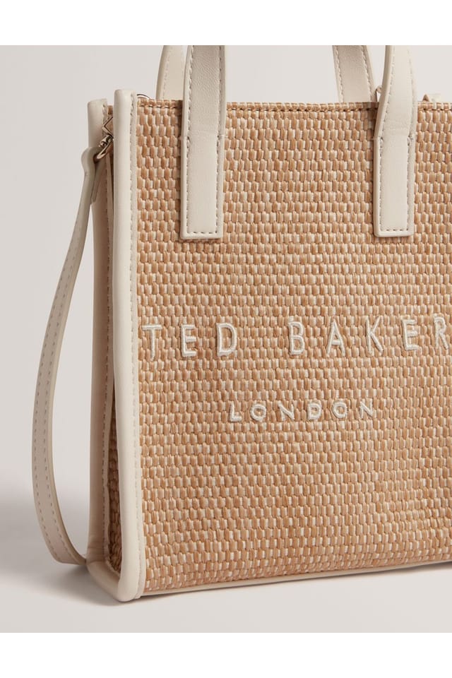Ted Baker Ted Baker Women's Faux Raffia Mini Icon Bag Ivory - 2