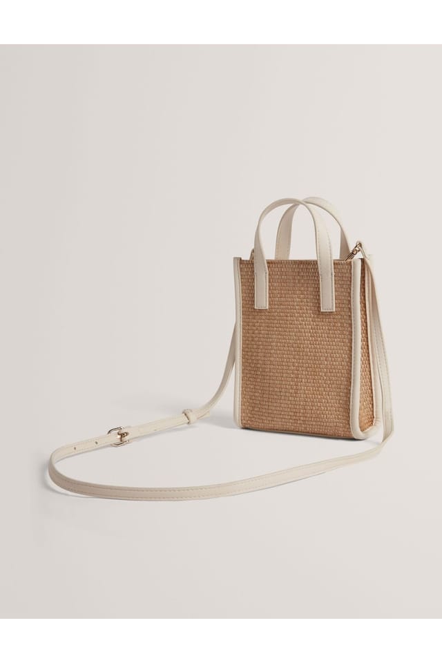 Ted Baker Ted Baker Women's Faux Raffia Mini Icon Bag Ivory - 3