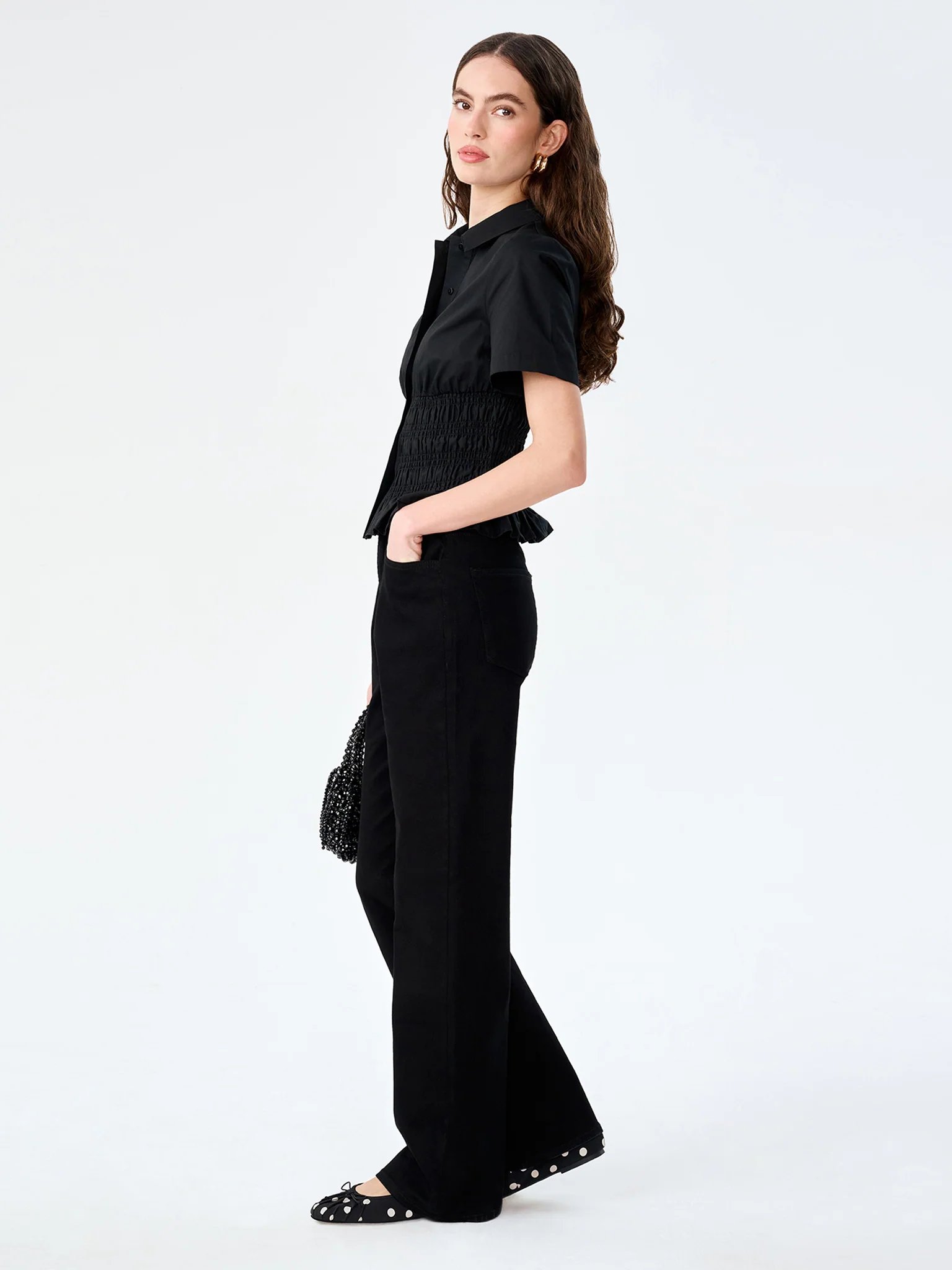 OMNES Merida Blouse in Black - 2
