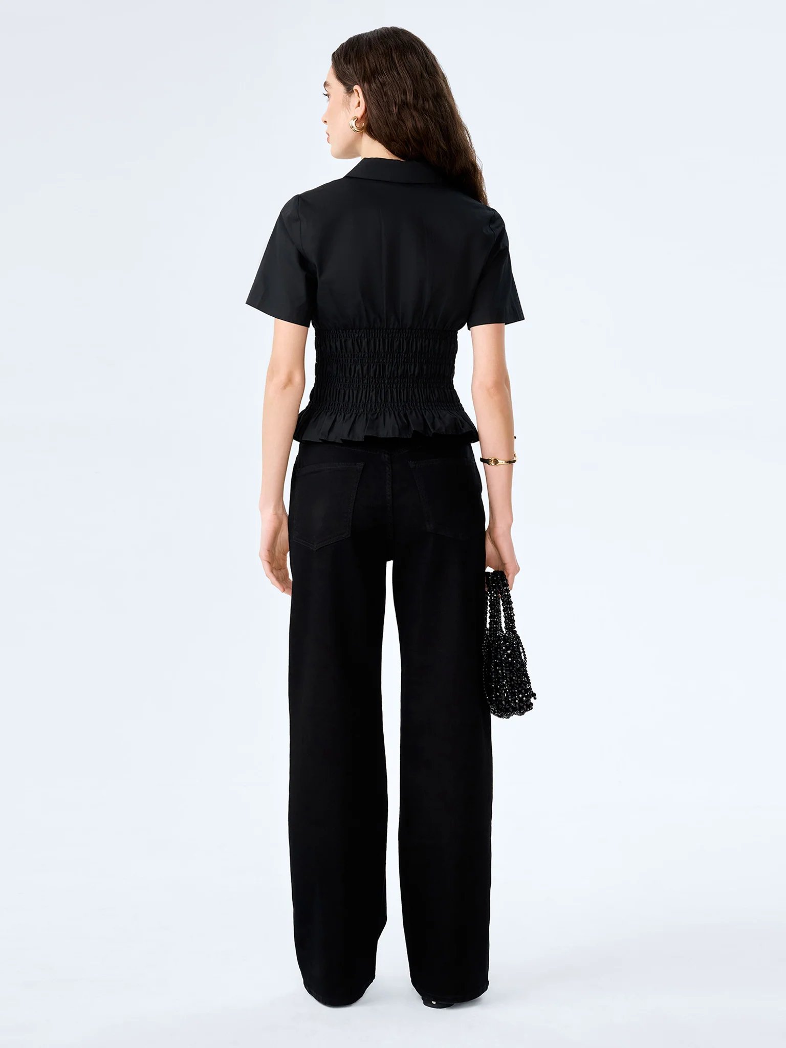 OMNES Merida Blouse in Black - 3