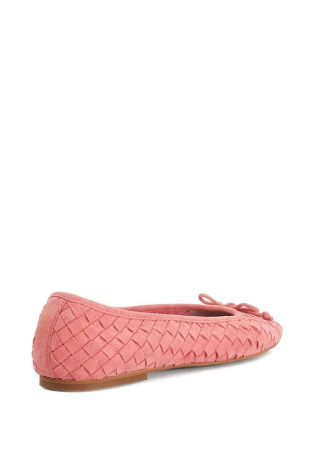Dune London Dune London Women's 'Heat' Suede Ballet Pumps in Pink - 3
