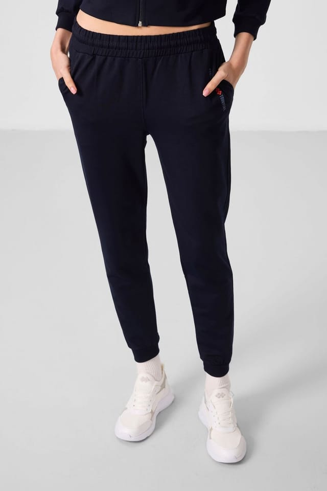 Tommy Life Tommy Life Women's Oversized Hooded Zip Sweatshirt & Pants Set in Navy - 3