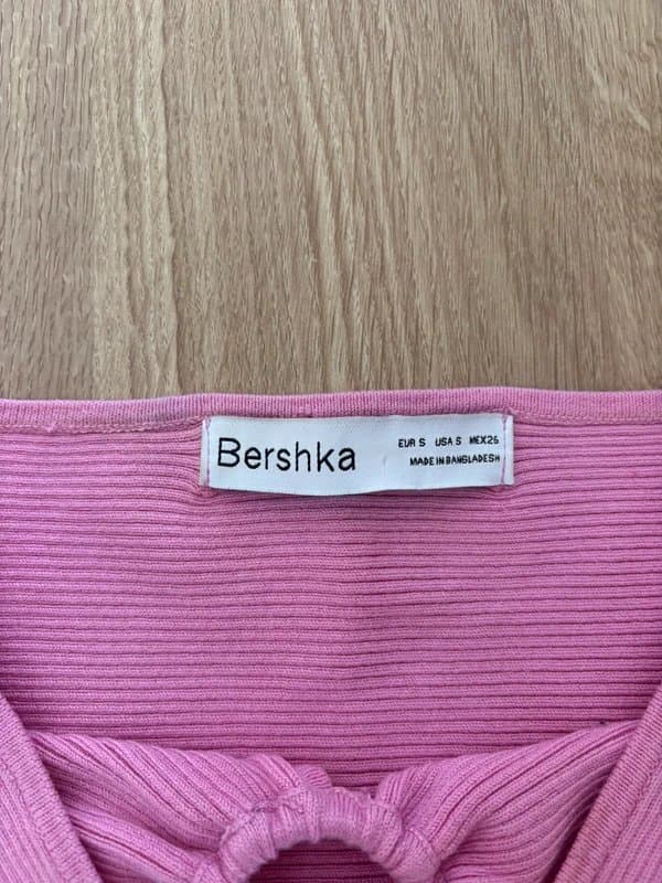 Bershka Pink Bershka halter neck top