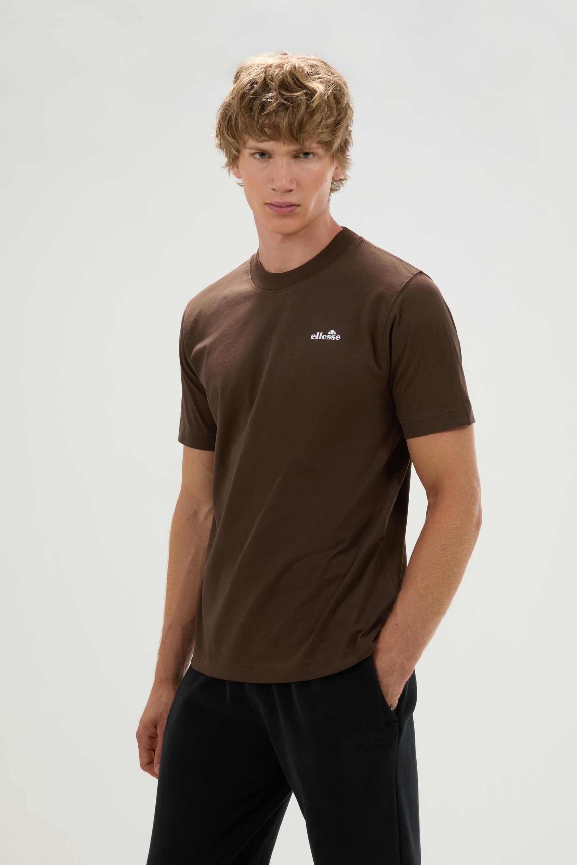 Ellesse Ellesse Men's Acciano T-Shirt in Dark Brown