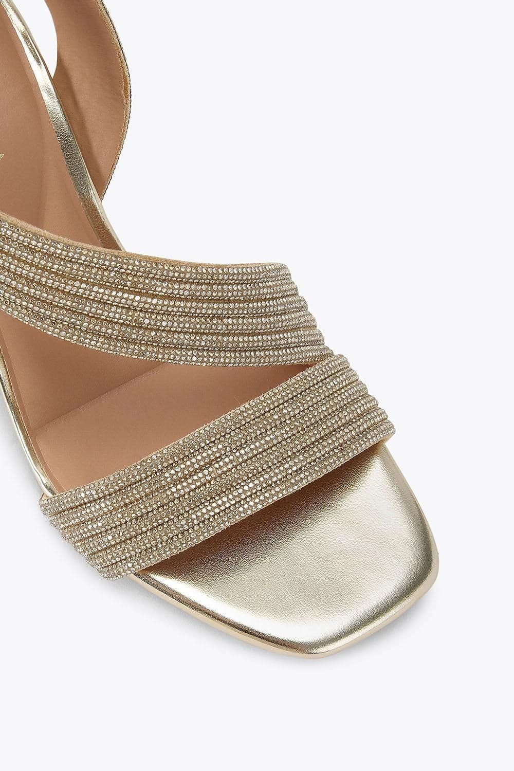 Carvela Carvela Women's 'Gala Block Jewel 60' Sandals in Gold - 4
