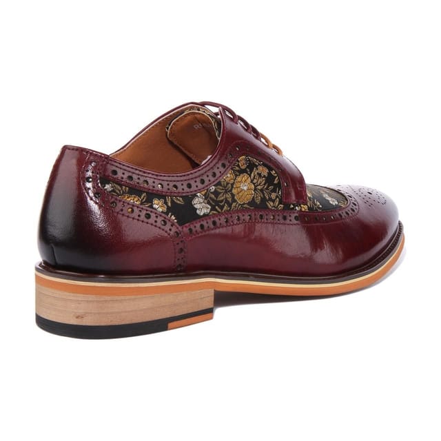 JUSTINREESS ENGLAND JUSTINREESS ENGLAND Men's 'Ross' Leather Shoes in Wine - 3