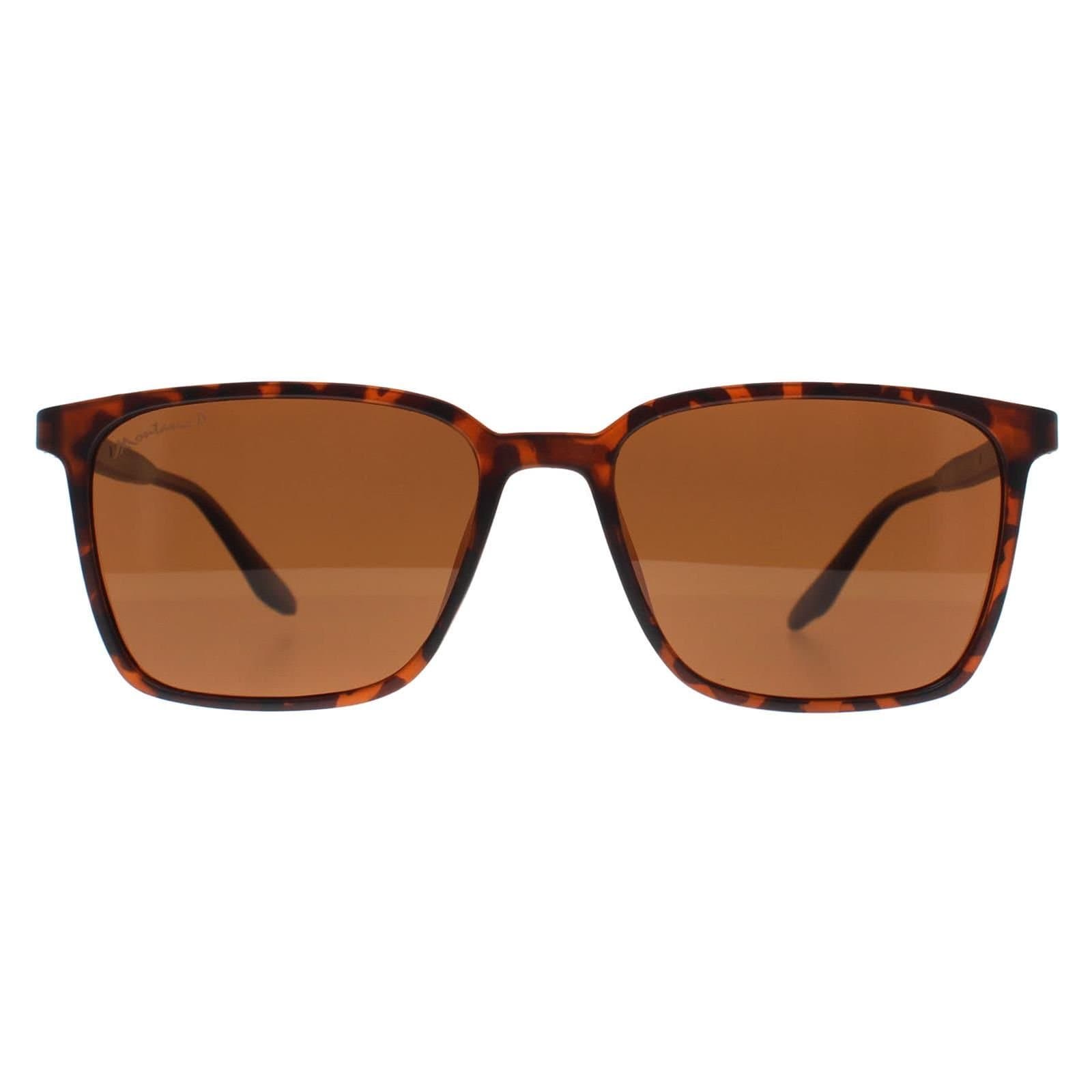 montana montana Men's Square Turtle Brown Polarized MP186