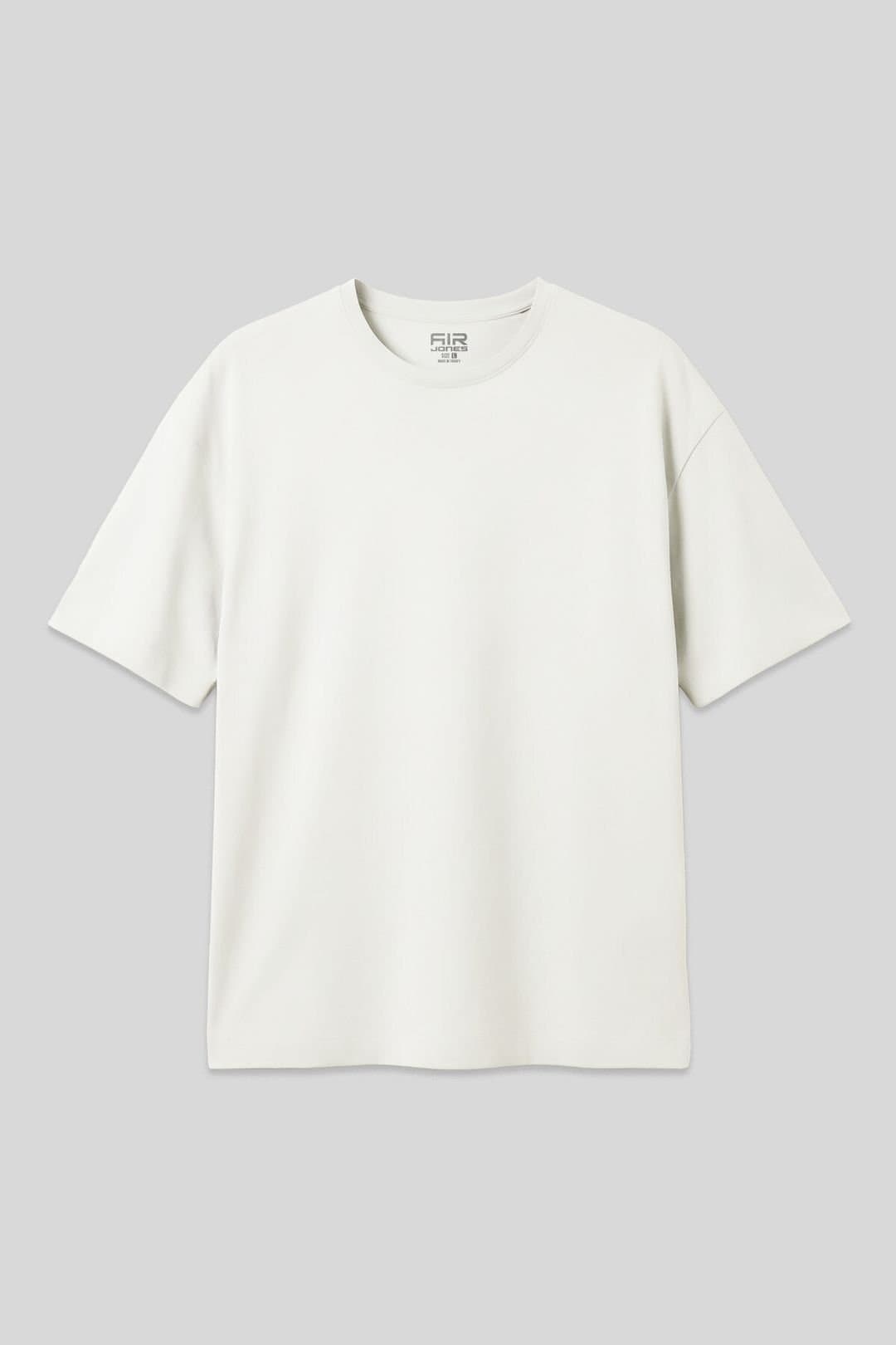Tommy Life Tommy Life Men's Oversized Cotton Blend Crew Neck T-Shirt in Off-White