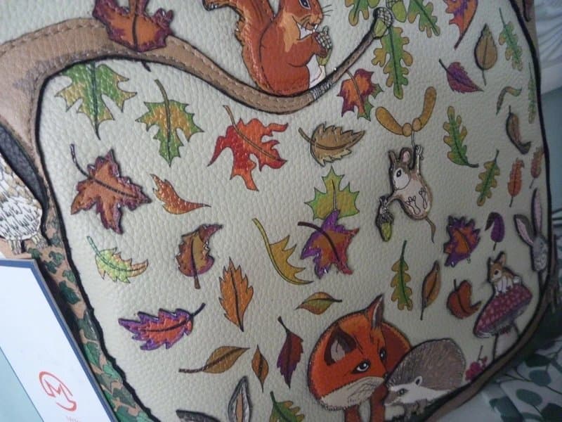 Mala Leather Mala Leather Fox Glove Forest Tall Cross Body Shoulder Handbag + Dust Bag Cream