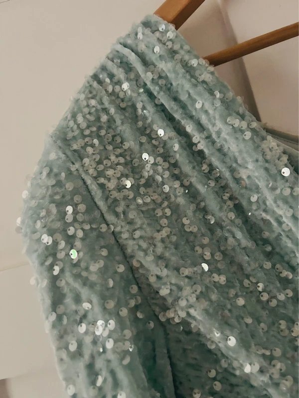 ASOS ASOS Luxe sequin skater dress with ornate bow detail - 1