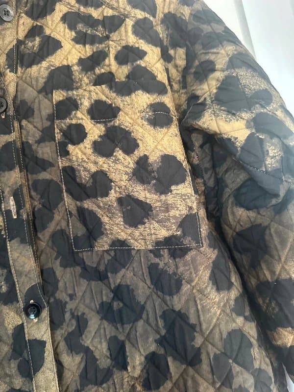 ASOS Quilted leopard print shacket