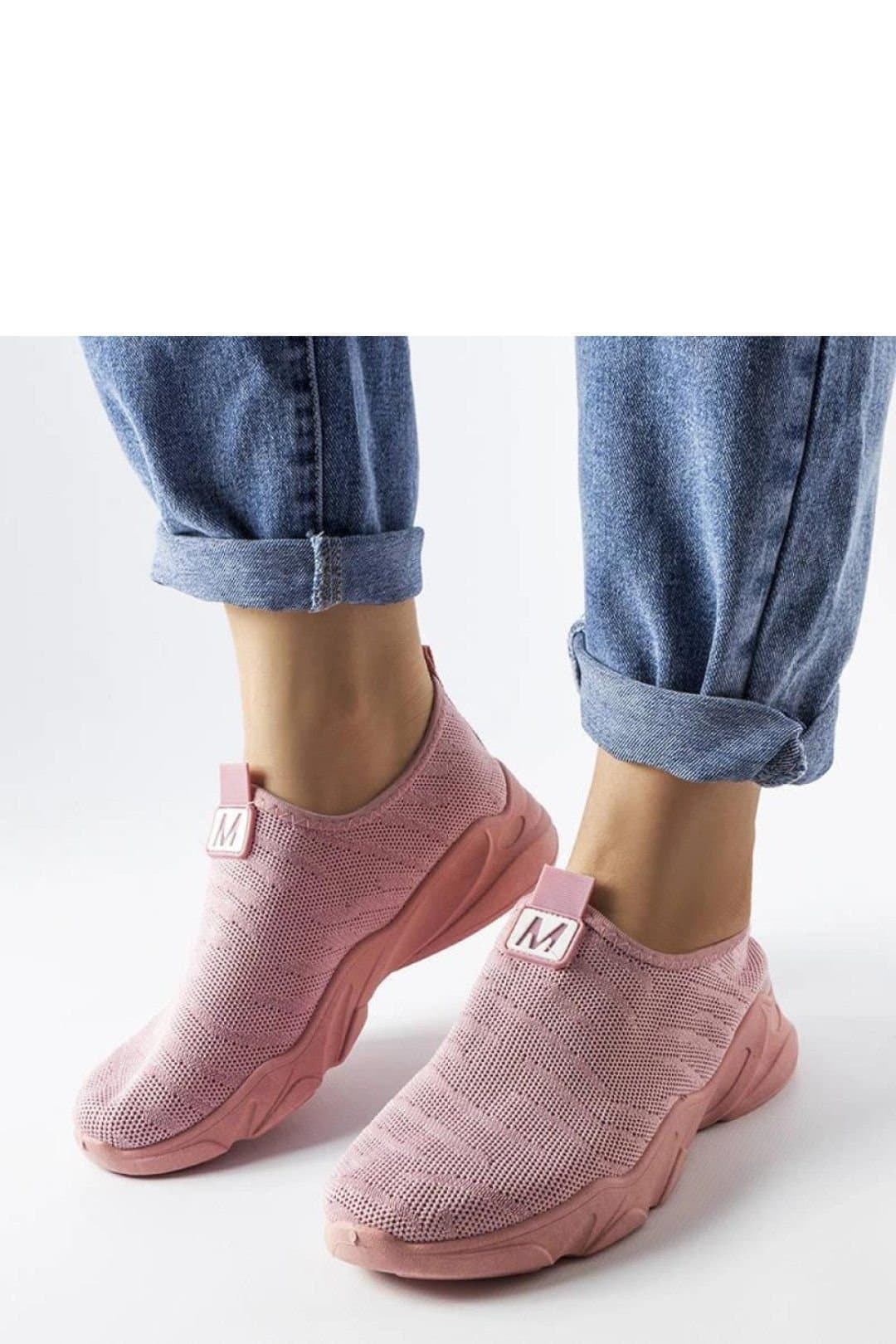 Love Lace Love Lace Women's Sport Shoes Summer Fabric Slip On Low Height Pink Rubber Sole
