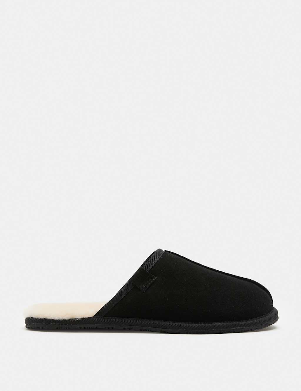 Marks & Spencer M&S Suede Mule Slippers with Freshfeet™ Black