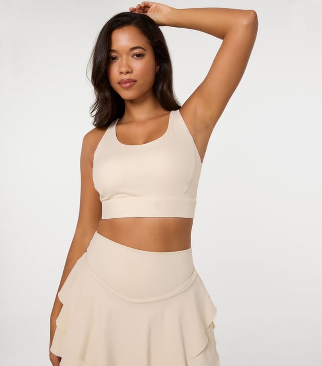 Pink Vanilla Women's Stone Cross Back Active Crop Top Pink Vanilla New Look - 3