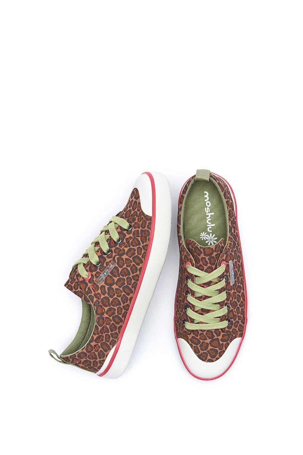 Moshulu Moshulu Women's 'Mousehall' Comfortable Lace Up Trainers in Tan - 2