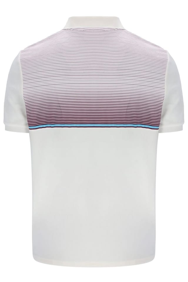 Fila Fila Men's Paco Zip S/S Velour Polo Gardenia/ Fig/ Milky Blue - 2