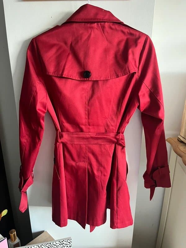 Stella Morgan Red Mid Trench Coat