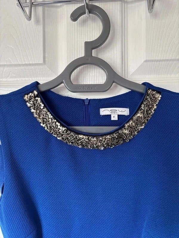 New Look Blue Dress. Size 8.