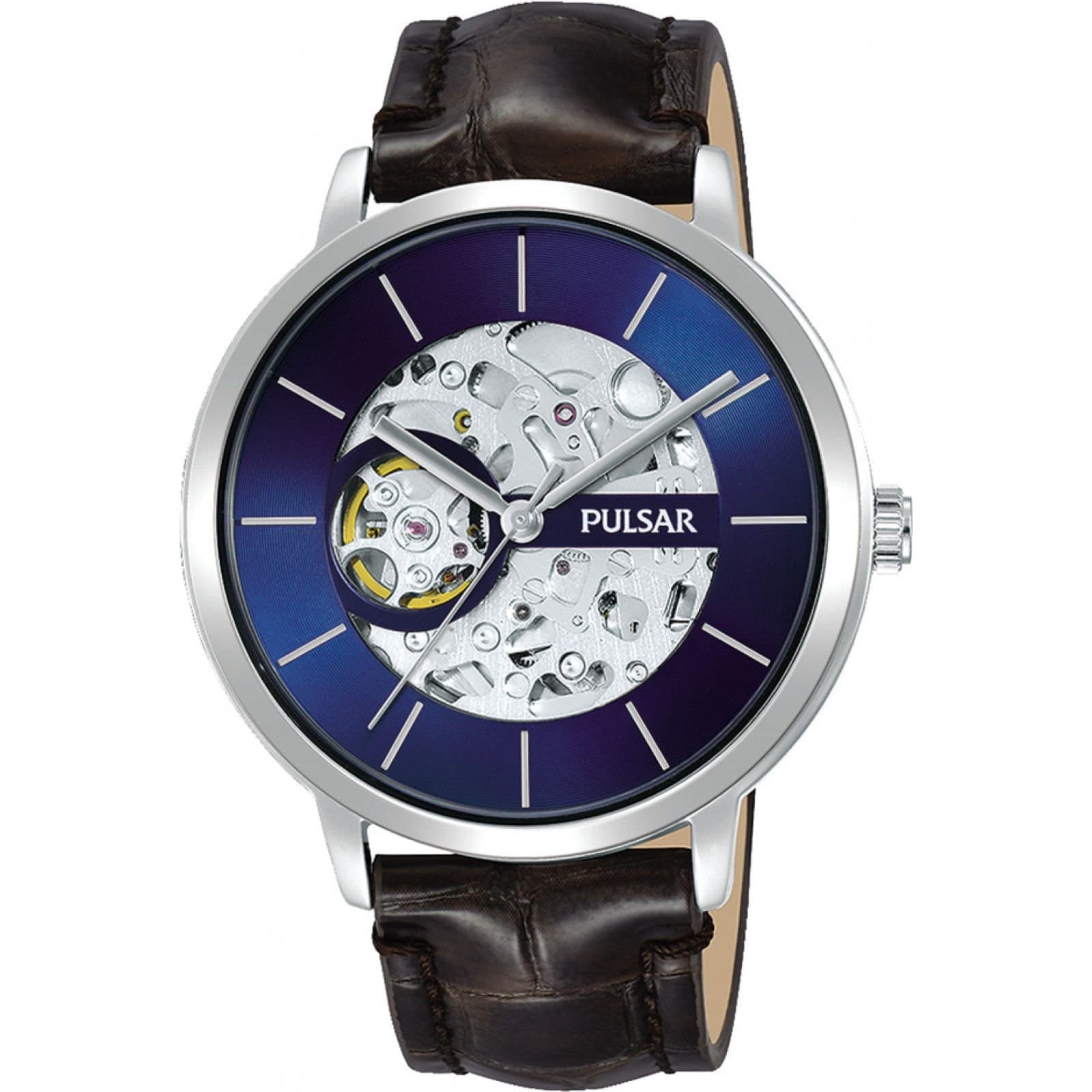 Pulsar Pulsar Men's P8A007X1 42mm Automatic Watch in Brown