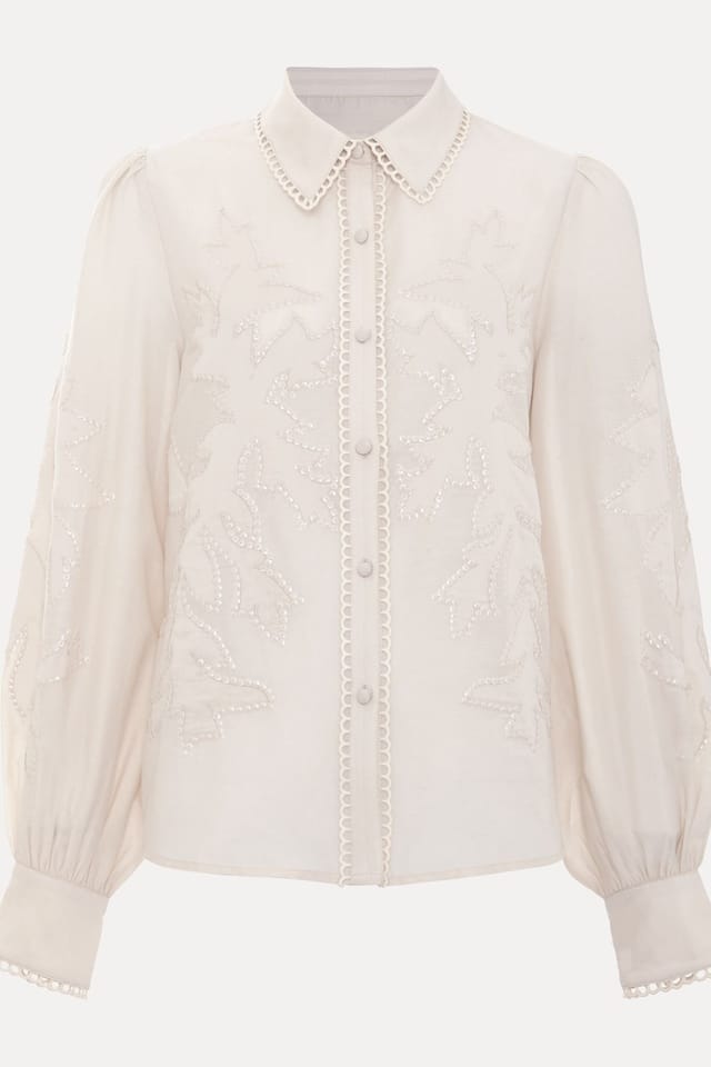 Phase Eight Phase Eight Women's Aneira Sequin Blouse in Off-White - 2