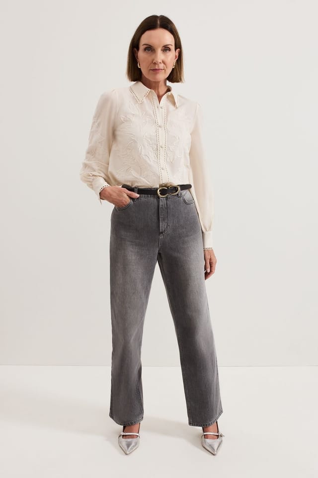 Phase Eight Phase Eight Women's Aneira Sequin Blouse in Off-White - 3